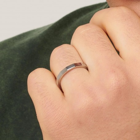 SAGAPO - COLLEZIONE FORLOVE - ANELLO BULLONE IN ACCIAIO
