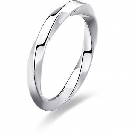 SAGAPO - COLLEZIONE FORLOVE - ANELLO TORCION IN ACCIAIO