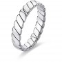 SAGAPO - COLLEZIONE FORLOVE - ANELLO A CORDA IN ACCIAIO