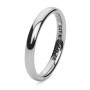 SAGAPO - COLLEZIONE FORLOVE - ANELLO FEDINA CON INCISIONE INTERNA "BE MY ALWAYS" IN ACCIAIO