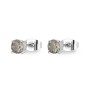 SAGAPO - COLLEZIONE DAZZLY - ORECCHINI A LOBO IN ACCIAIO CON CUBIC ZIRCONIA COLORE CHRYSOLITE