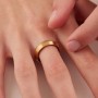 SAGAPO - COLLEZIONE BOUND - ANELLO IN ACCIAIO E FINITURA PVD ORO 14K