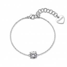 SAGAPO - COLLEZIONE DAZZLY - BRACCIALE IN ACCIAIO CON CUBIC ZIRCONIA GRANDE