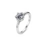 SAGAPO - COLLEZIONE DAZZLY - ANELLO IN ACCIAIO CON CUBIC ZIRCONIA