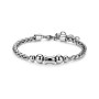 SAGAPO - COLLEZIONE RIOT - BRACCIALE CATENA IN ACCIAIO CON CENTRALI A SFERA