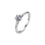 SAGAPO - COLLEZIONE DAZZLY - ANELLO IN ACCIAIO CON CUBIC ZIRCONIA