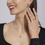 MABINA - COLLEZIONE LOVE AFFAIR - ANELLO IN ARGENTO CON SMERALDO SINTETICO A CUORE E ZIRCONI