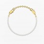 KIDULT - COLLEZIONE SENORITA - BRACCIALE COMPONIBILE DORATO CON PERLE CONCHIGLIA