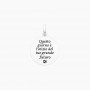 KIDULT - COLLEZIONE MOMENTS - CIONDOLO TONDO CON STELLA E FRASE