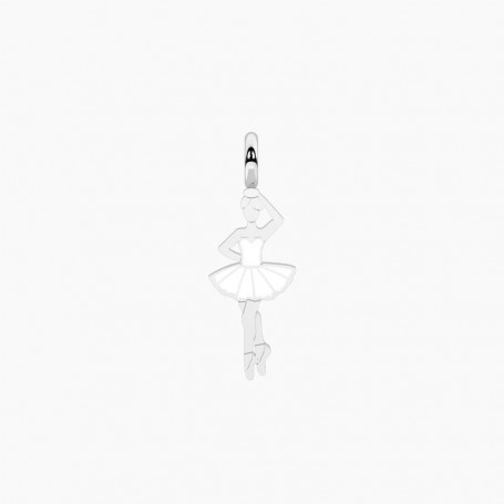 KIDULT - COLLEZIONE SYMBOLS - CIONDOLO BALLERINA IN ACCIAIO SMALTATO