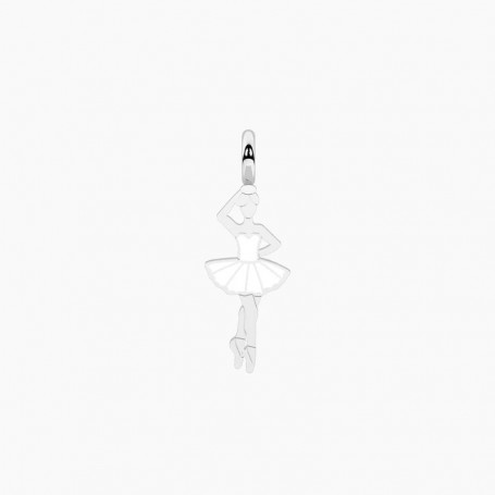 KIDULT - COLLEZIONE SYMBOLS - CIONDOLO BALLERINA IN ACCIAIO SMALTATO