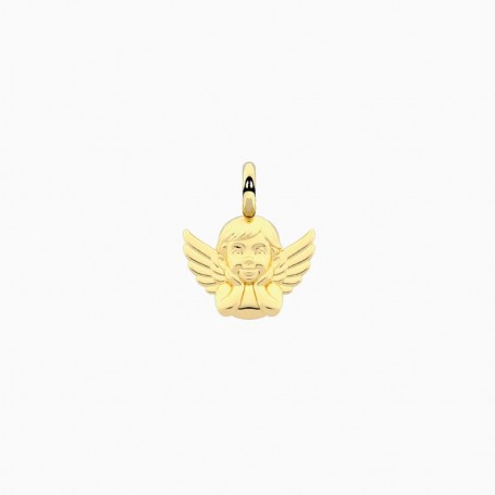 KIDULT - COLLEZIONE SYMBOLS - CIONDOLO ANGIOLETTO IN ACCIAIO DORATO