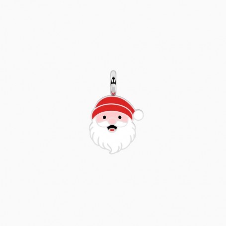 KIDULT - COLLEZIONE SYMBOLS - CIONDOLO BABBO NATALE IN ACCIAIO SMALTATO