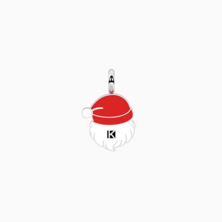 KIDULT - COLLEZIONE SYMBOLS - CIONDOLO BABBO NATALE IN ACCIAIO SMALTATO