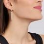 KIDULT - COLLEZIONE KISS ME - ORECCHINO COMPONIBILE IN ACCIAIO DORATO A CERCHIO