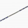KIDULT - COLLEZIONE STYLE 68 - BRACCIALE UOMO IN ACCIAIO CON CATENA CARDANO E SODALITE BLU