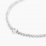 KIDULT - COLLEZIONE STYLE 102 - BRACCIALE TENNIS IN ACCIAIO CON CUORE IN ZIRCONE