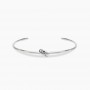 KIDULT - COLLEZIONE STYLE 95 - BRACCIALE BANGLE APERTO IN ACCIAIO CON NODO
