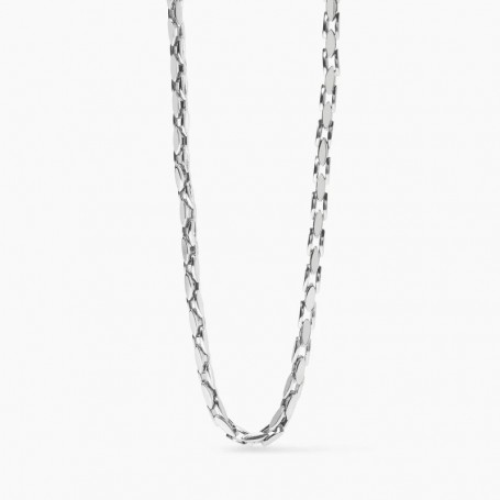 KIDULT - COLLEZIONE STYLE 06 - COLLANA CON CATENA FANCY IN ACCIAIO