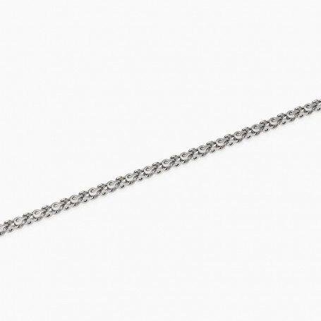 KIDULT - COLLEZIONE STYLE 35 - BRACCIALE UOMO IN ACCIAIO CON CATENA FANCY