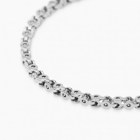 KIDULT - COLLEZIONE STYLE 35 - BRACCIALE UOMO IN ACCIAIO CON CATENA FANCY