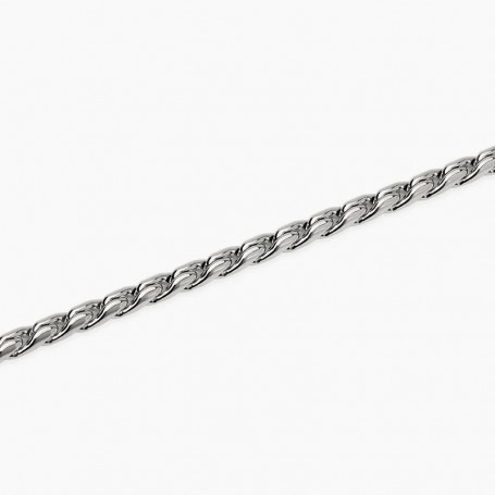 KIDULT - COLLEZIONE STYLE 34 - BRACCIALE UOMO IN ACCIAIO CON CATENA CARDANO
