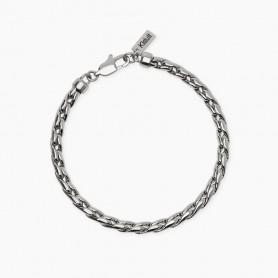 KIDULT - COLLEZIONE STYLE 34 - BRACCIALE UOMO IN ACCIAIO CON CATENA CARDANO
