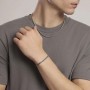 KIDULT - COLLEZIONE STYLE 34 - BRACCIALE UOMO IN ACCIAIO CON CATENA CARDANO