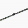 KIDULT - COLLEZIONE STYLE 40 - BRACCIALE REGOLABILE CON EMATITE E TURCHESE VERDE
