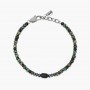KIDULT - COLLEZIONE STYLE 40 - BRACCIALE REGOLABILE CON EMATITE E TURCHESE VERDE