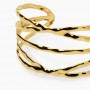 KIDULT - COLLEZIONE STYLE 73 - BRACCIALE CUFF IN ACCIAIO DORATO