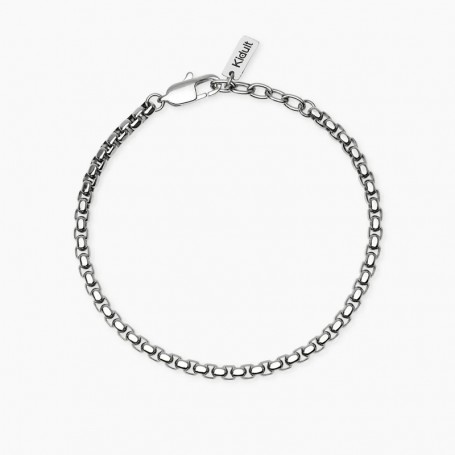 KIDULT - COLLEZIONE STYLE 57 - BRACCIALE UOMO CON CATENA VENETA IN ACCIAIO