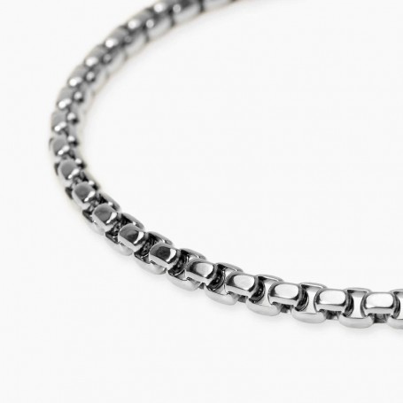 KIDULT - COLLEZIONE STYLE 57 - BRACCIALE UOMO CON CATENA VENETA IN ACCIAIO