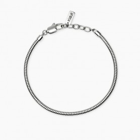 KIDULT - COLLEZIONE STYLE 59 - BRACCIALE UOMO CON CATENA SNAKE IN ACCIAIO