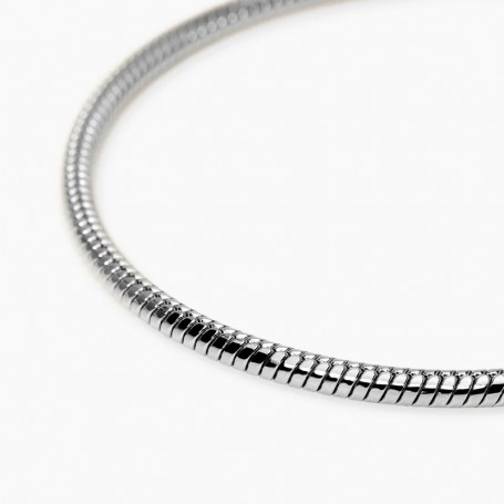 KIDULT - COLLEZIONE STYLE 59 - BRACCIALE UOMO CON CATENA SNAKE IN ACCIAIO