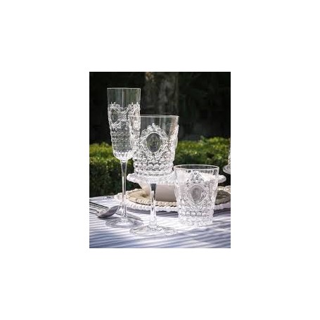 BACI MILANO - BICCHIERI VINO X6 - BAROQUE&ROCK - COLLEZIONE CRYSTAL TOUCH