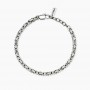 KIDULT - COLLEZIONE STYLE 58 - BRACCIALE UOMO IN ACCIAIO CON CATENA BIZANTINA