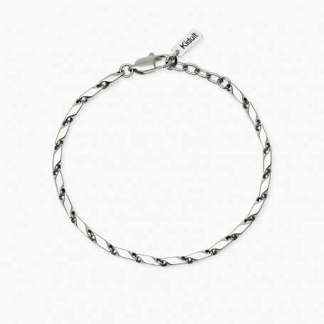 KIDULT - COLLEZIONE STYLE 60 - BRACCIALE UOMO IN ACCIAIO CON CATENA FANCY
