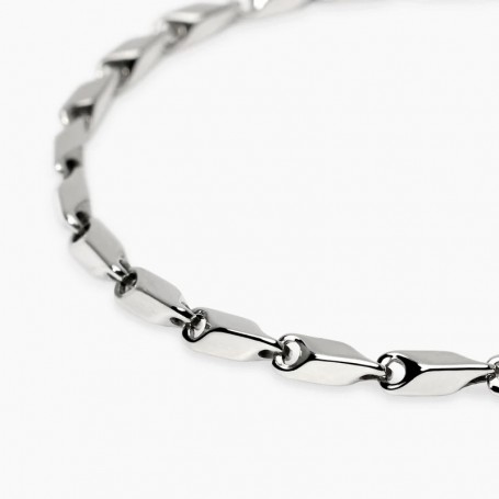 KIDULT - COLLEZIONE STYLE 60 - BRACCIALE UOMO IN ACCIAIO CON CATENA FANCY