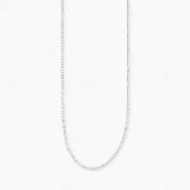 KIDULT - COLLEZIONE STYLE 12 - COLLANA CON TENNIS CRISTALLI BIANCHI