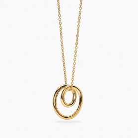 KIDULT - COLLEZIONE STYLE 58 - COLLANA GIROCOLLO DONNA CON SPIRALE IN ACCIAIO DORATO
