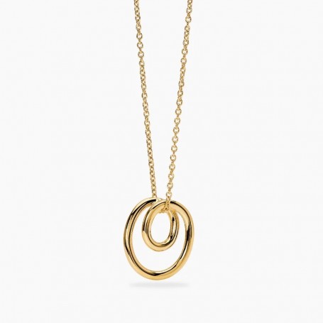 KIDULT - COLLEZIONE STYLE 58 - COLLANA GIROCOLLO DONNA CON SPIRALE IN ACCIAIO DORATO