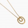 KIDULT - COLLEZIONE STYLE 58 - COLLANA GIROCOLLO DONNA CON SPIRALE IN ACCIAIO DORATO