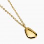 KIDULT - COLLEZIONE STYLE 77 - GIROCOLLO IN ACCIAIO DORATO CON CATENA ROLÒ E PENDENTE FANCY