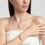 KIDULT - COLLEZIONE STYLE 77 - GIROCOLLO IN ACCIAIO DORATO CON CATENA ROLÒ E PENDENTE FANCY