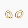 KIDULT - COLLEZIONE STYLE 58 - ORECCHINI A SPIRALE IN ACCIAIO DORATO