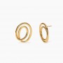 KIDULT - COLLEZIONE STYLE 58 - ORECCHINI A SPIRALE IN ACCIAIO DORATO
