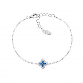 AMEN - BRACCIALE PORTOFINO IN ARGENTO CON ZIRCONI BLU