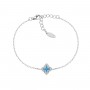 AMEN - BRACCIALE PORTOFINO IN ARGENTO CON ZIRCONI LONDON BLUE