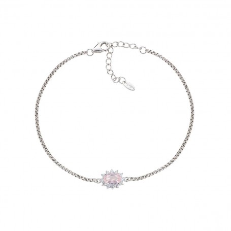 AMEN - BRACCIALE LADY IN ARGENTO CON ZIRCONI MORGANITE